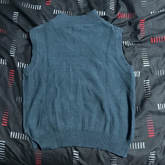 Green crop knitted sweater - Picture 2 of 2